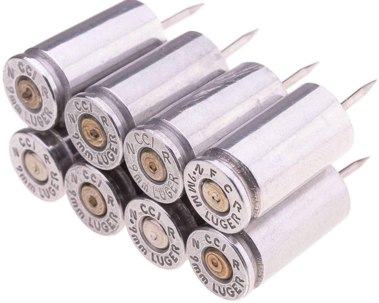 Lucky Shot 9MM Push Pins (Set Of 8)