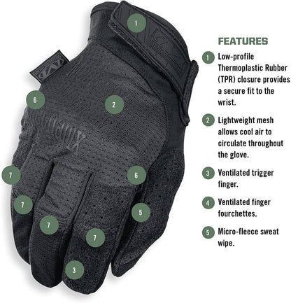  Mechanix Wear Black Specialty Vent Glove