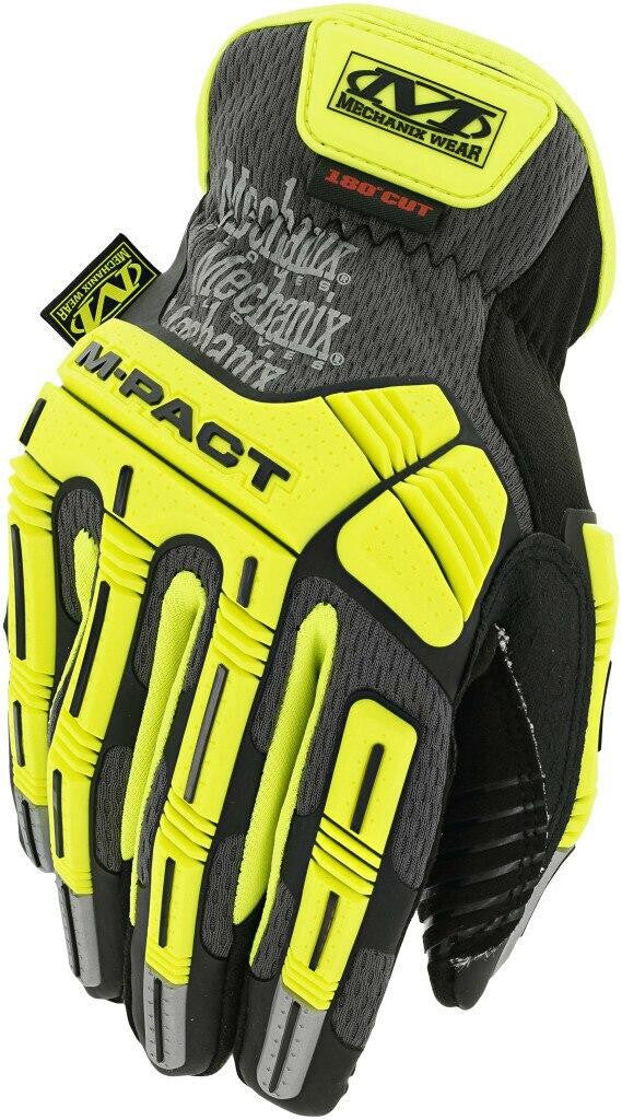  Mechanix Wear M-Pact Open Cuff D5 Hi-Viz Glove