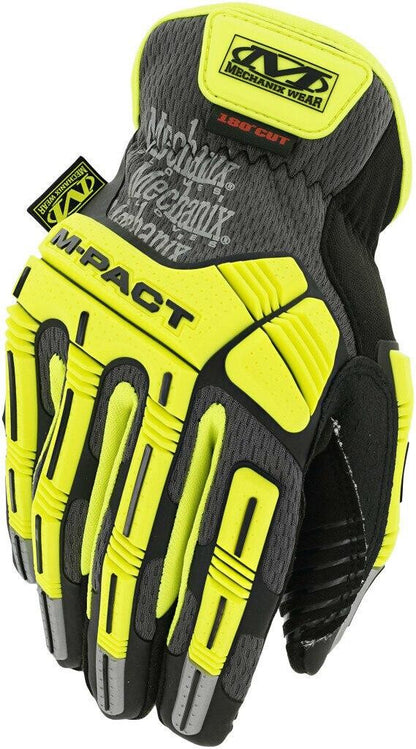  Mechanix Wear M-Pact Open Cuff D5 Hi-Viz Glove