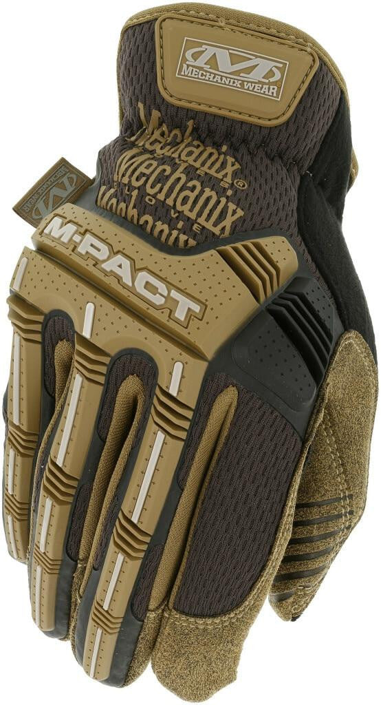  Mechanix Wear M-Pact Open Cuff Brown Glove