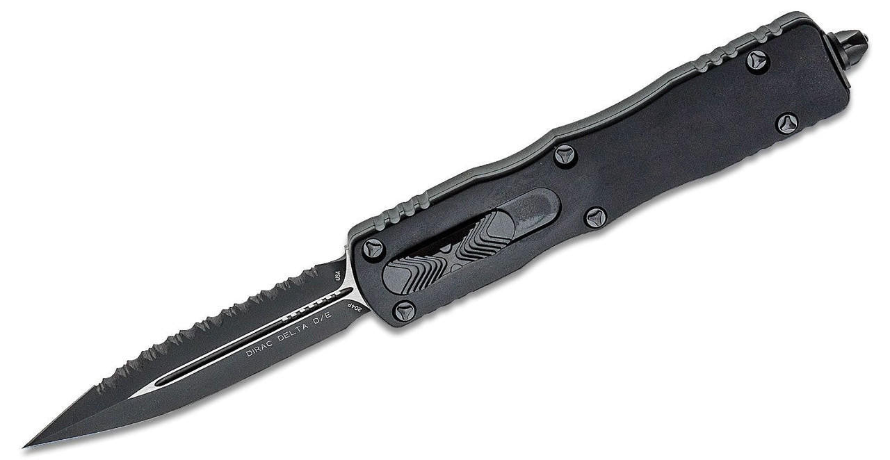  Microtech Dirac Delta Fully Serrated Dual Action Auto OTF Knife