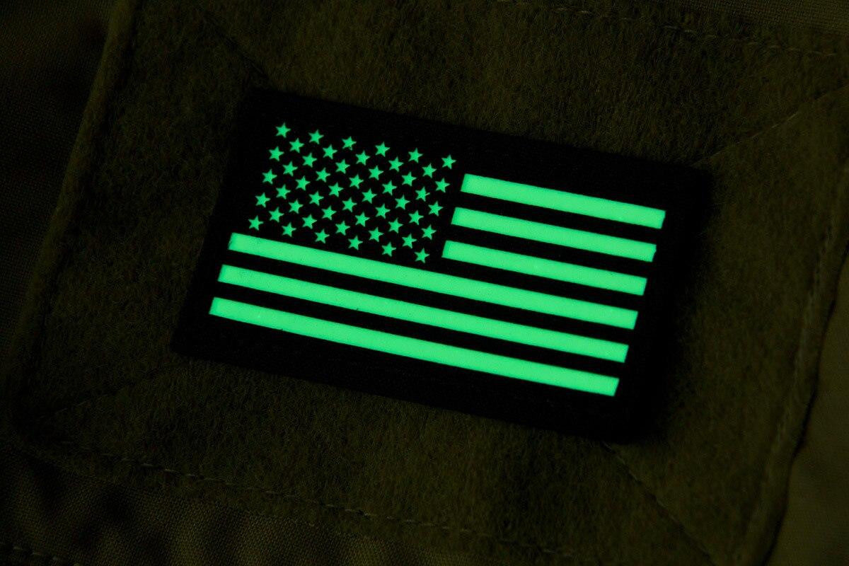  Mil-Spec Monkey US FLAG Glow - IR TOOLS Patch