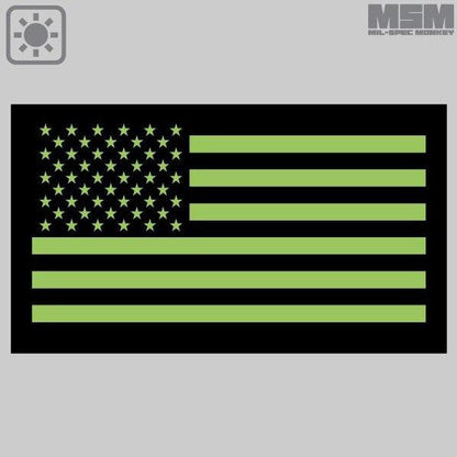  Mil-Spec Monkey US FLAG Glow - IR TOOLS Patch