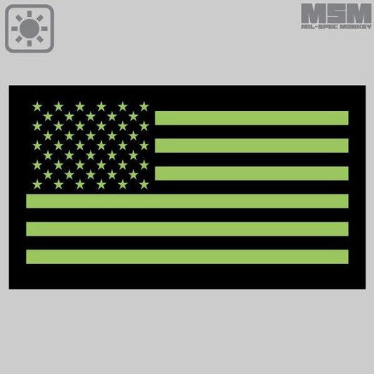  Mil-Spec Monkey US FLAG Glow - IR TOOLS Patch