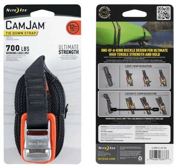  Nite Ize CamJam Tie Down Strap 12 Ft.