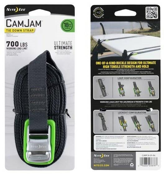  Nite Ize CamJam Tie Down Strap 18 Ft.