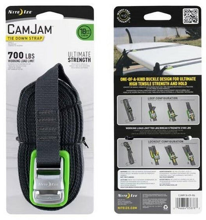 Nite Ize CamJam Tie Down Strap 18 Ft.