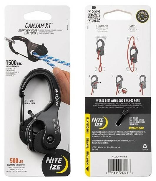  Nite Ize CamJam XT Aluminum Rope & Cord Tightener