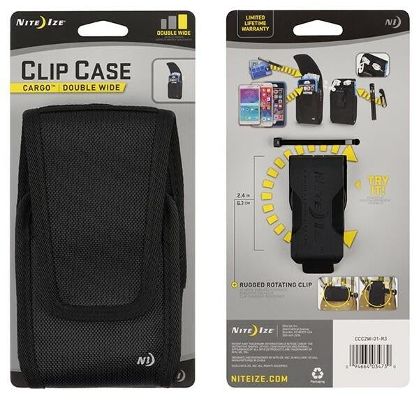  Nite Ize Clip Case Cargo Universal Rugged Holster Double Wide