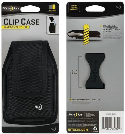  Nite Ize Clip Case Hardshell Vertical Universal Rugged Holster XL