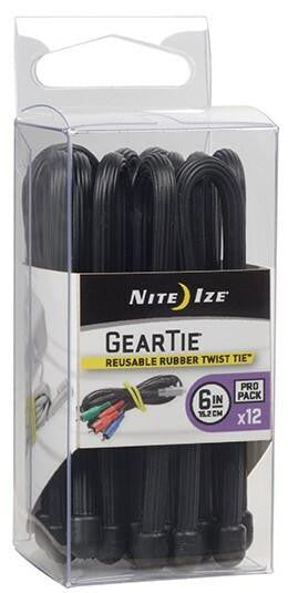  Nite Ize Gear Tie ProPack 6 In. - 12 Pack