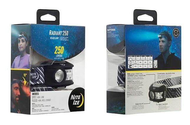  Nite Ize Radiant 250 Headlamp Charcoal
