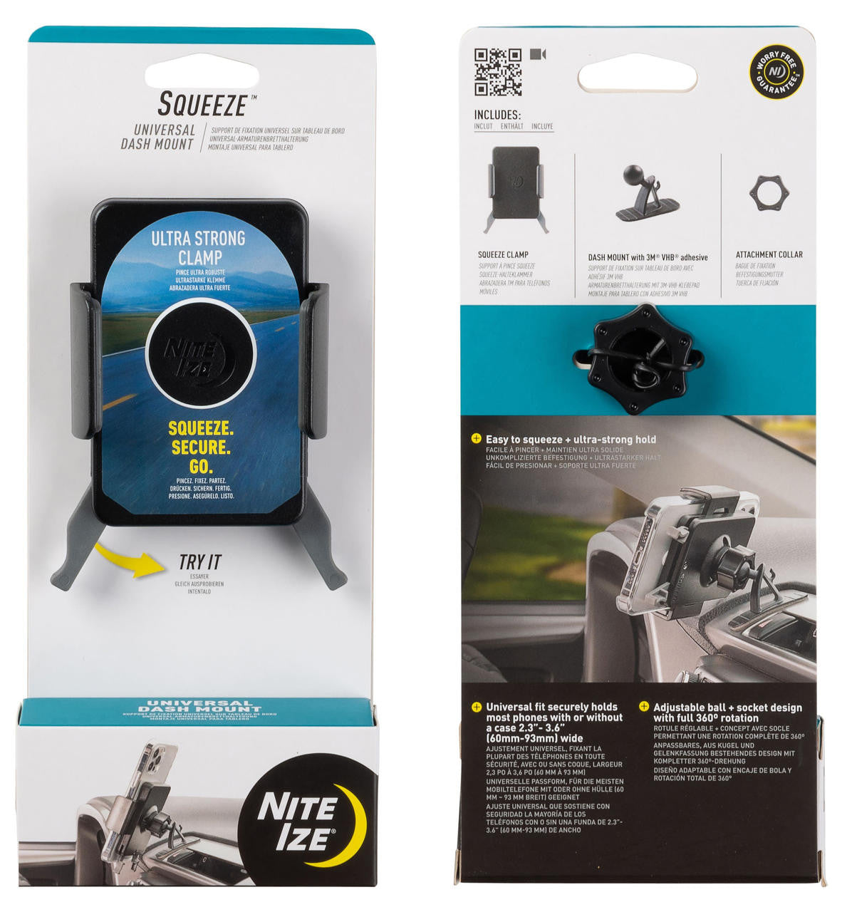  Nite Ize Squeeze Universal Dash Mount