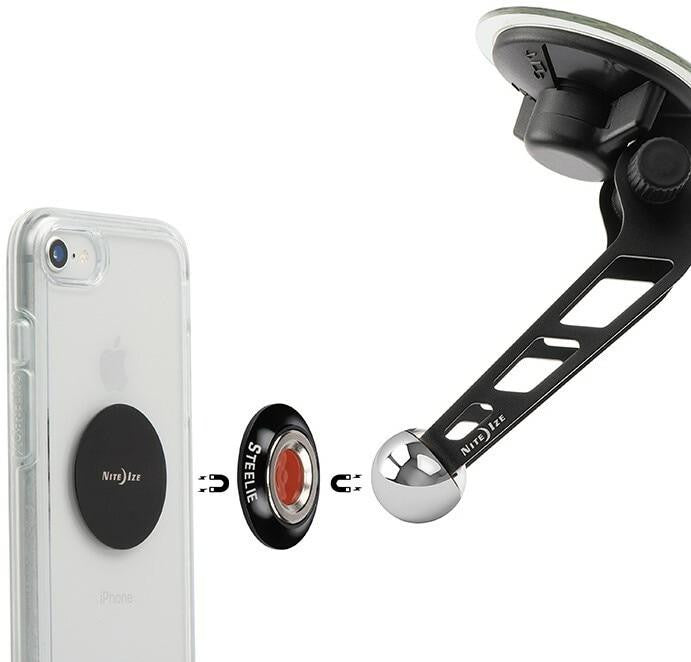  Nite Ize Steelie Orbiter Magnetic Socket + Metal Plate