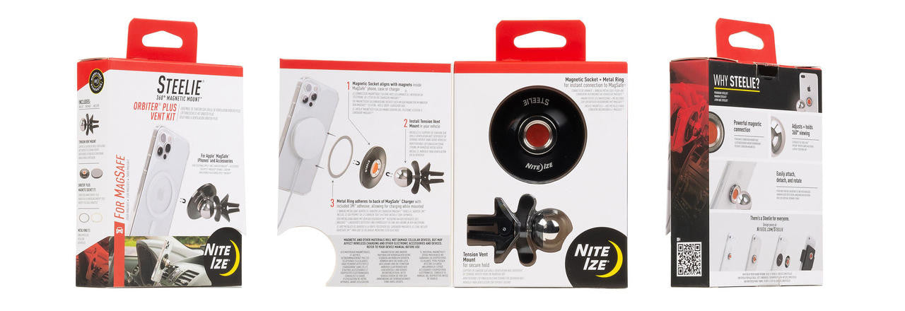  Nite Ize Steelie Orbiter Plus Vent Kit