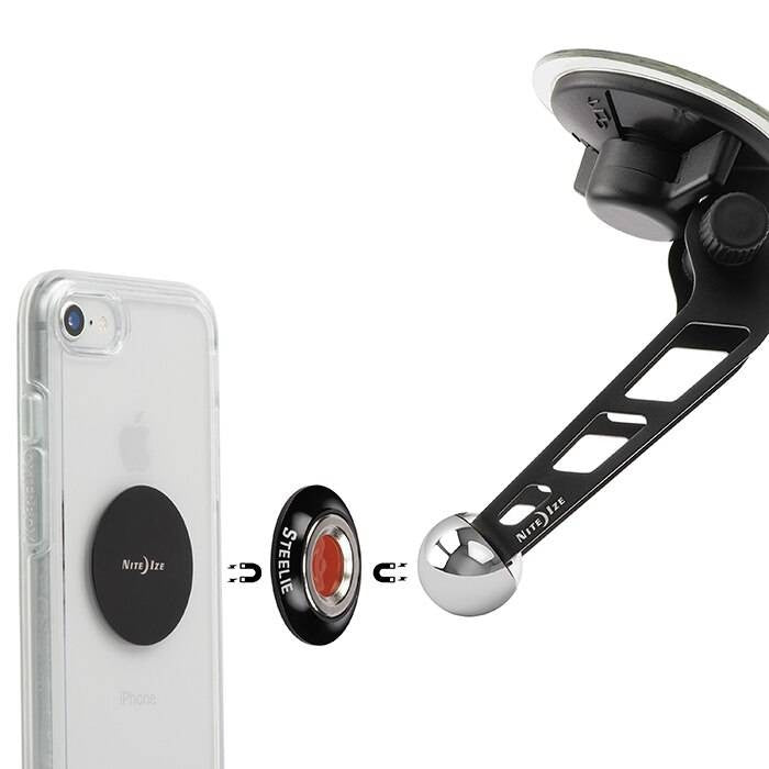  Nite Ize Steelie Orbiter Windshield Kit