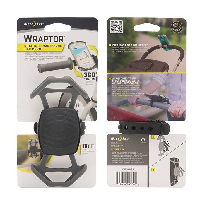  Nite Ize Wraptor Rotating Smartphone Bar Mount