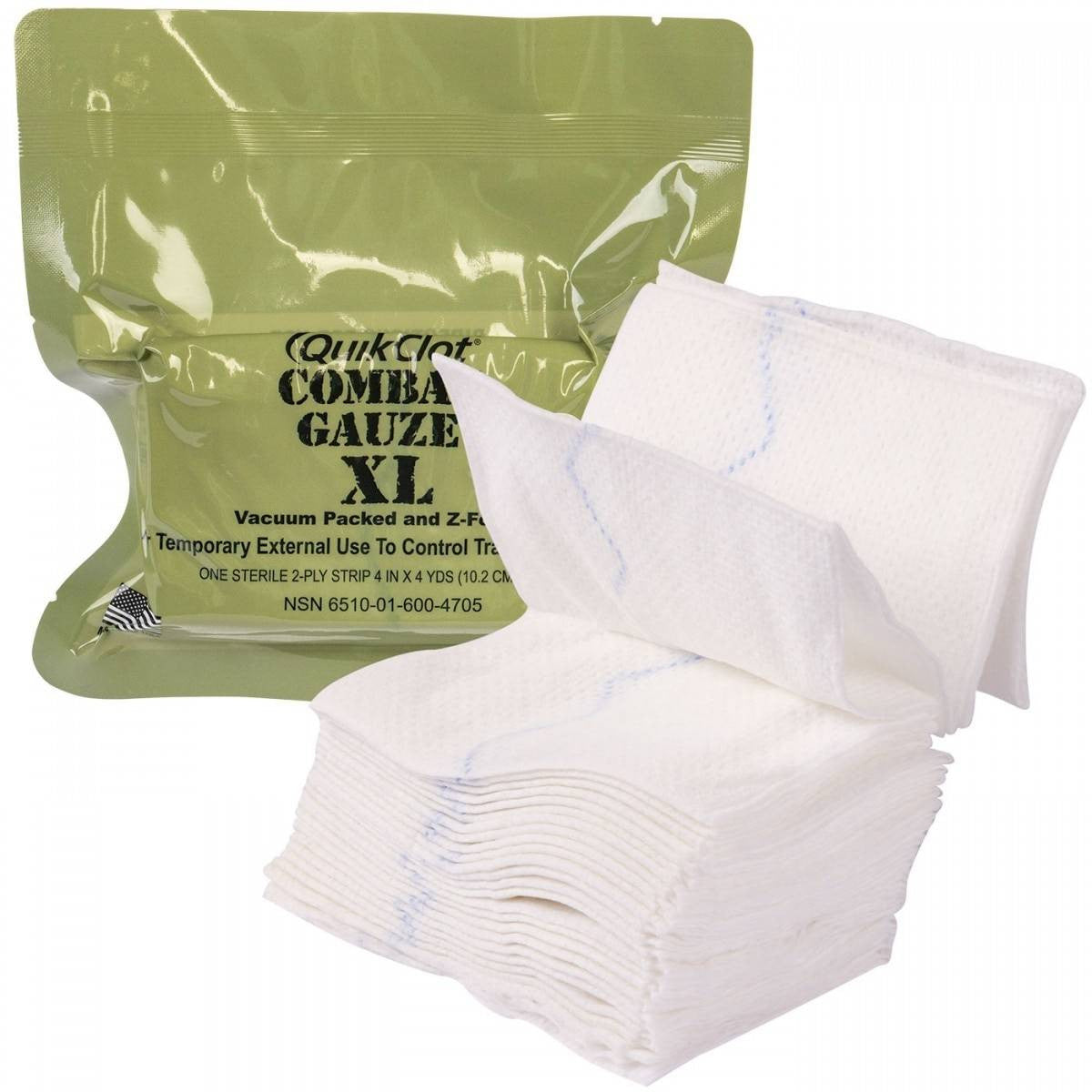  North American Rescue Combat Gauze Z-Fold Hemostatic
