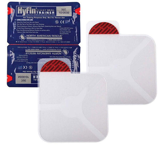  North American Rescue Hyfin Chest Seal Trainer Twin Pack