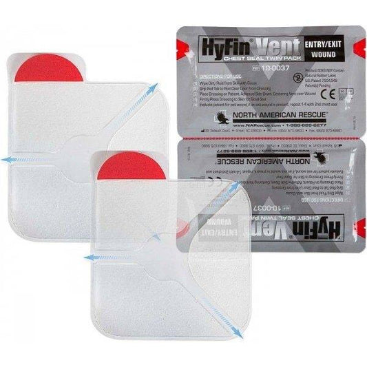  North American Rescue HyFin Chest Seal - Twin Pack