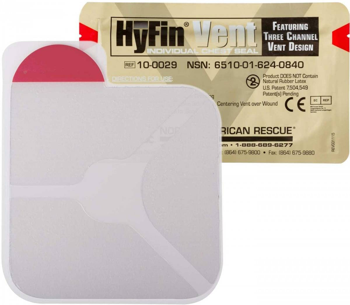  North American Rescue HyFin Vent Chest Seal