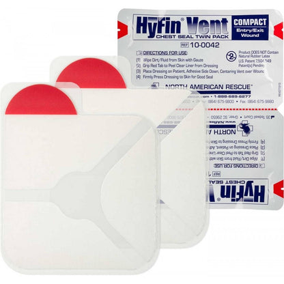  North American Rescue Hyfin Vent Compact Chest Seal Twin Pack