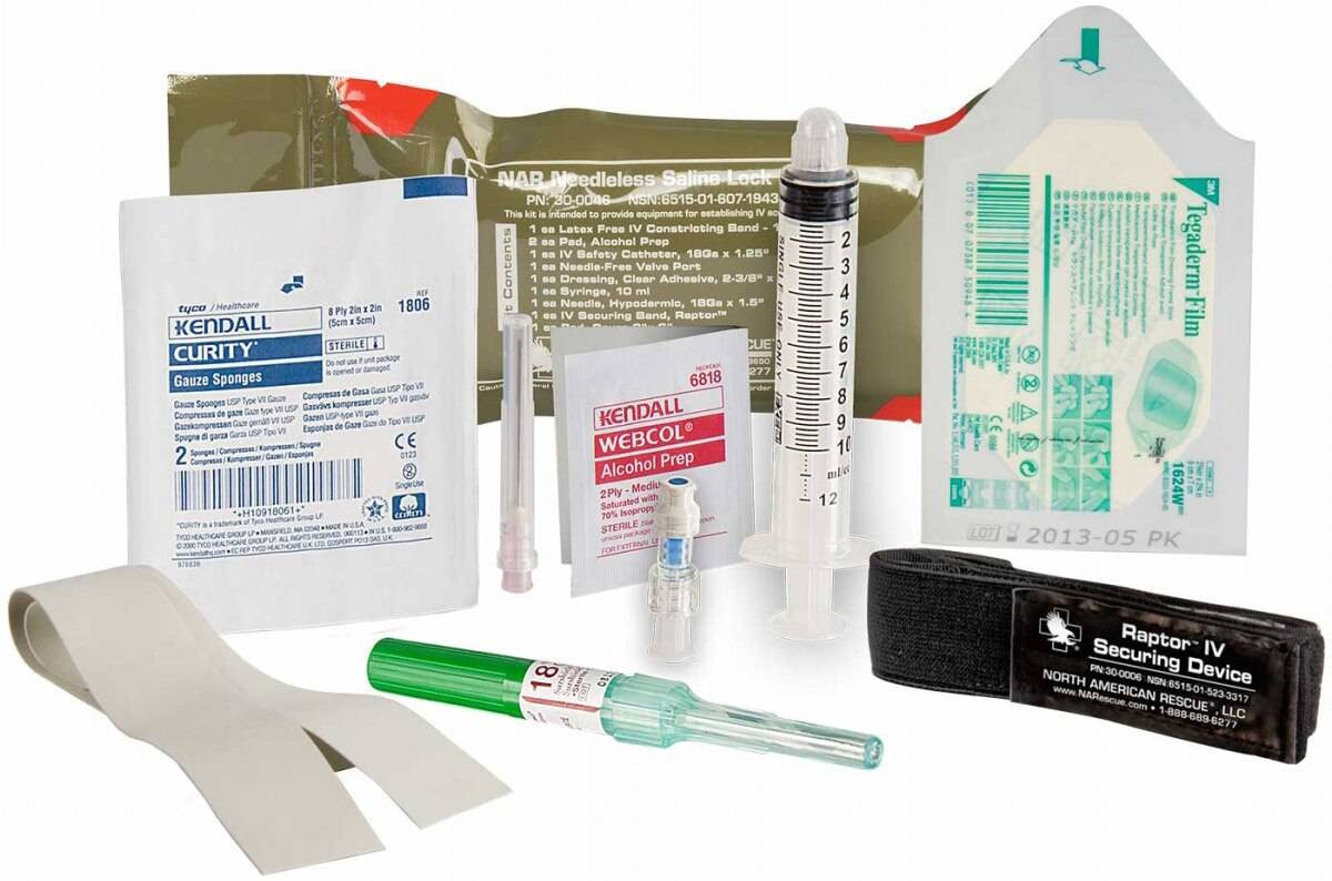  North American Rescue Needleless Saline Lock Kit