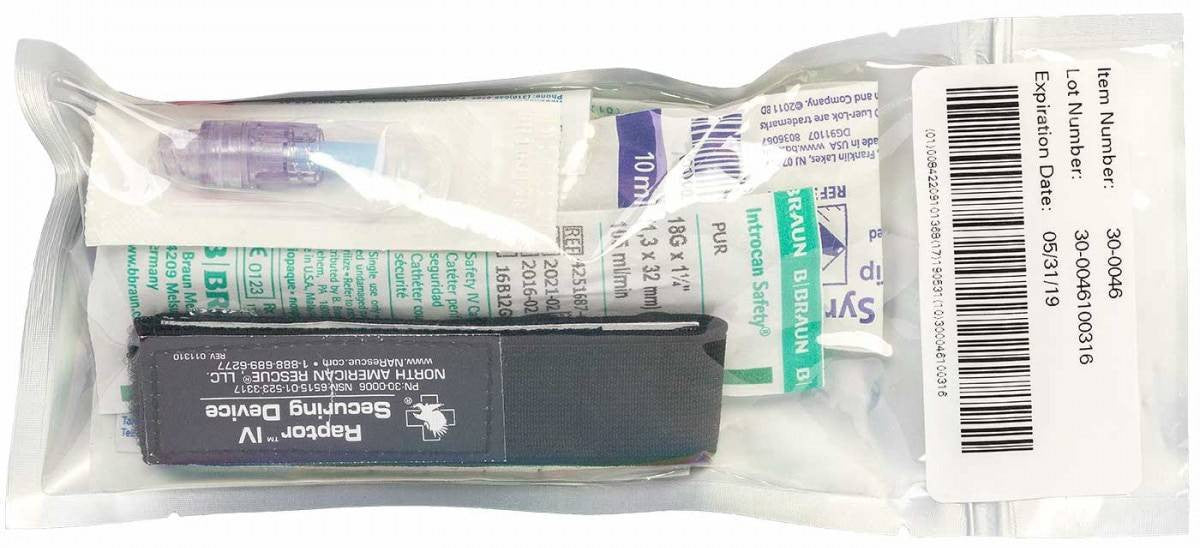  North American Rescue Needleless Saline Lock Kit