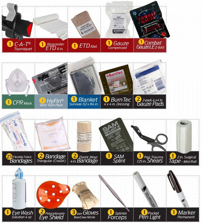  North American Rescue Patrol Vechicle Trauma Kits