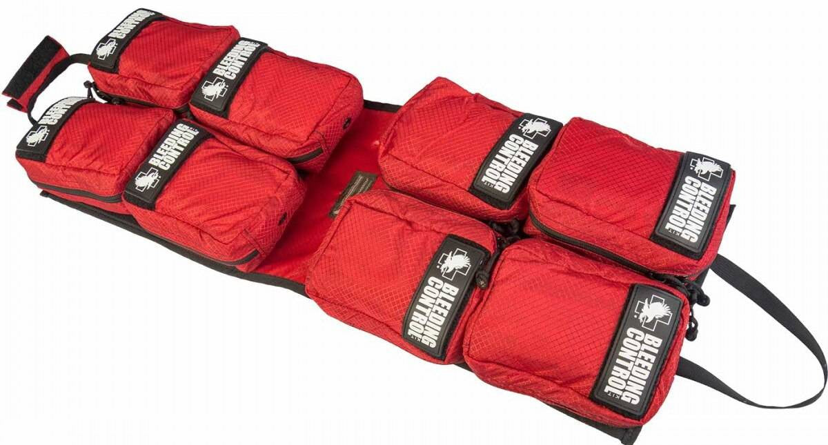  North American Rescue Public Access Bleeding Control Clear Station-8-Pack-Nylon