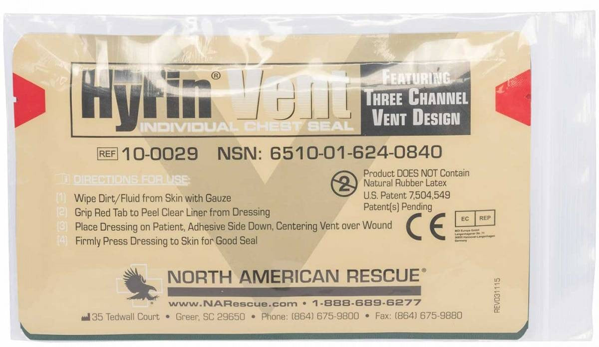  North American Rescue USMC HYFIN Chest Seal Combo Pack