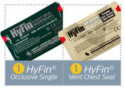  North American Rescue USMC HYFIN Chest Seal Combo Pack