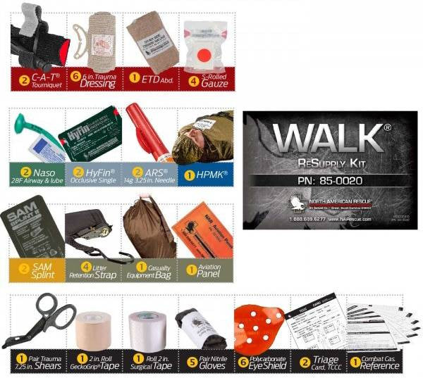  North American Rescue Walk Resupply Kit