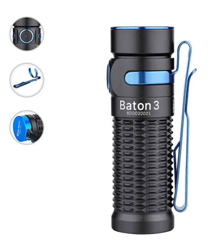  Olight Baton 3 1200 Lumen Tactical Flashlight