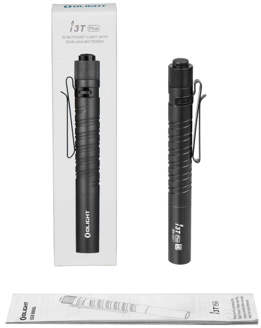  Olight Black I3T PLUS Slim Pocket Light