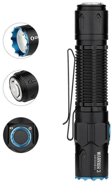  Olight Warrior 3 Tactical Flashlight