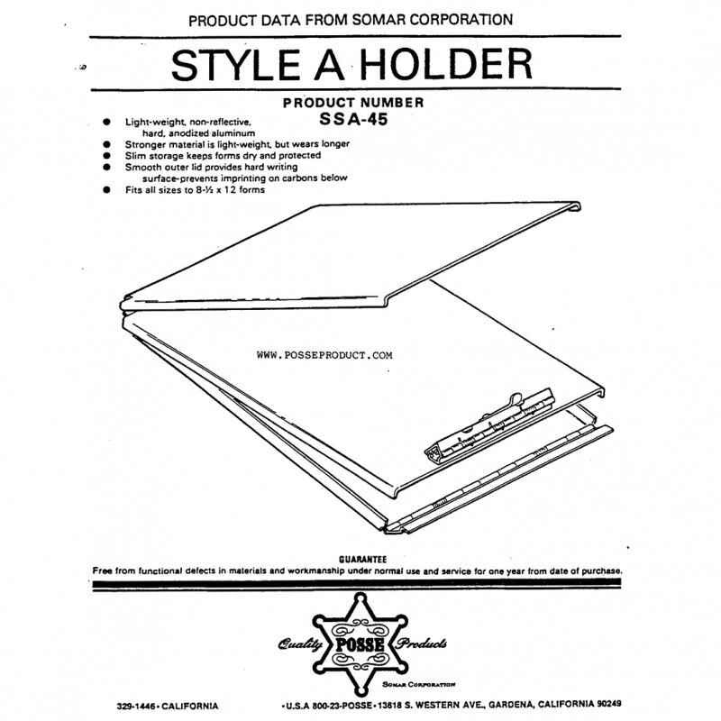  Posse Box SSA-45 A-Frame Form Holder