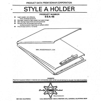  Posse Box SSA-45 A-Frame Form Holder