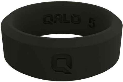  Qalo Women's Modern Black Q2X Silicone Ring