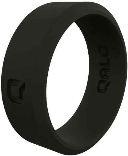  Qalo Women's Modern Black Q2X Silicone Ring