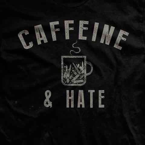  Ranger Up Bullets Caffeine And Hate Vintage Shirt
