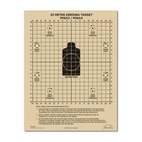  Rite In The Rain 25 Meter Zeroing Target 9125