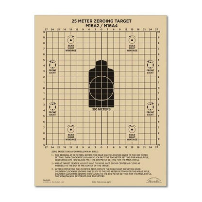  Rite In The Rain 25 Meter Zeroing Target 9125