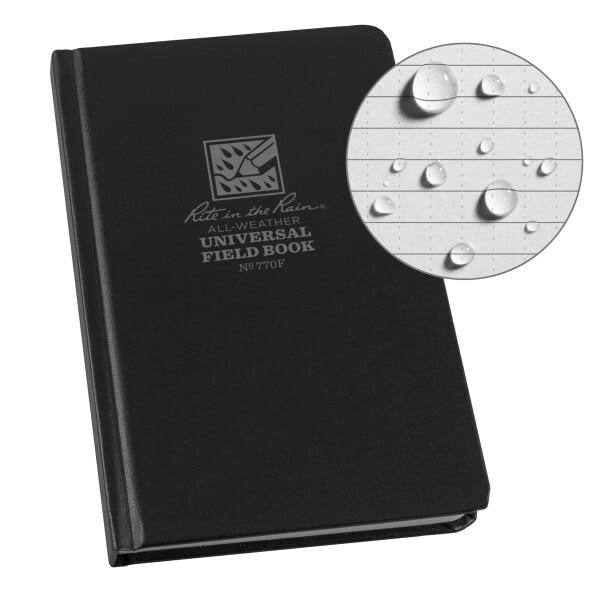  Rite In The Rain 770F Black 4 3/4" X 7 1/2" Bound Book