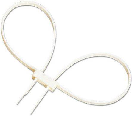  Safariland 8220-3 White Double Cuff Disposable Restraints - 100 Pack