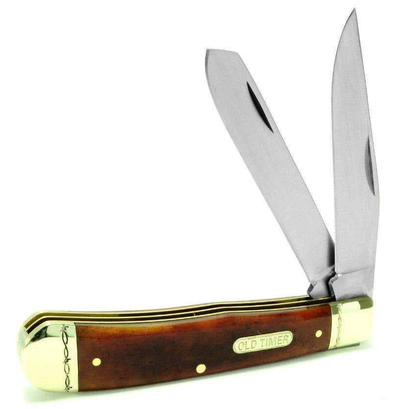  Schrade Old Timer Large Barbwire Trapper Honey Bone