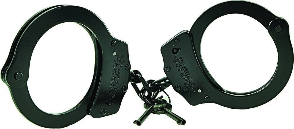  Schrade Professionals Chain Link Handcuffs Carbon Steel - CLOSEOUT