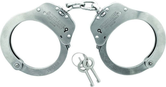  Schrade Professionals NIJ Approved Chain Link Handcuffs - CLOSEOUT