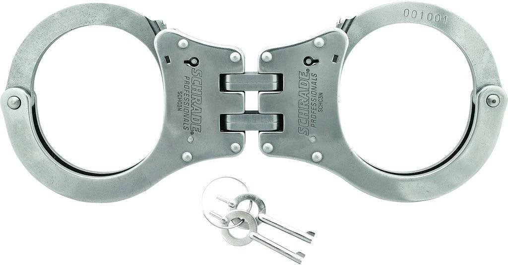  Schrade Professionals NIJ Approved Hinged Handcuffs - CLOSEOUT